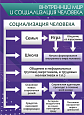 Стенд информационный для кабинета обществознания "Внутренний мир социализация" 0,5*0,7м. арт.ОБ3711