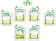 Комплект мини-стендов в группу "Березка" 430*600м - 6шт, заголовок 430*200м арт. ДС1090