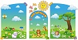 Магнитный стенд для выставки рисунков фигурный арт. 4630