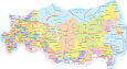 Магнитный стенд фигурный КАРТА РОССИИ 1,8*1м арт.ПМАГ2435