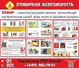 Стенд Пожарная безопасность 1,4*1,2м арт. 7804