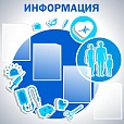 Информационный стенд для медицинских учреждений 1*1м.4 кармана арт. 2572