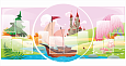 Информационный стенд "Сказка" Фигурный 2,1* 1,0 м арт. арт. 2419