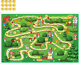 Магнитное игровое полотно КОЛОБОК с магнитными фигурами арт.ИГ386