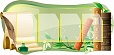 Стенд для школы ЛИТЕРАТУРА 1,25*0,6м. 4 кармана арт. 2929