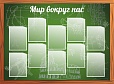 Стенд для школы " Мир вокруг нас" 1,5*1м арт. 2169