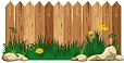 Пластиковая фигура Забор 0,45*0,9м арт. 4488