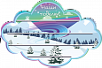 Полка для поделок "Северное сияние" 60*90см., 4 полочки