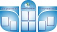 Стенд-визитная карточка ЗЕМНОЙ ШАР 2*0,85м 8 карманов А4 арт.787